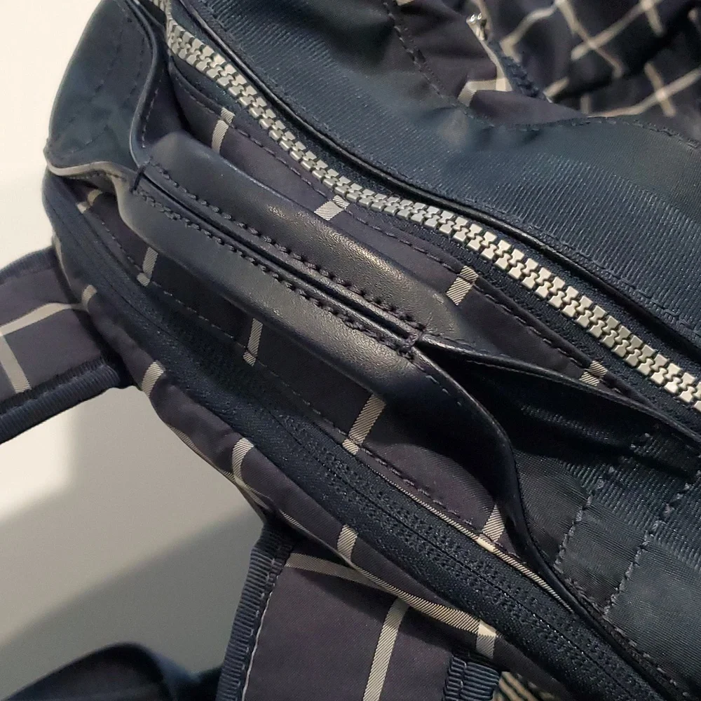 Lululemon Back to Class Backpack In Pacfic Check Inkwell Ghost